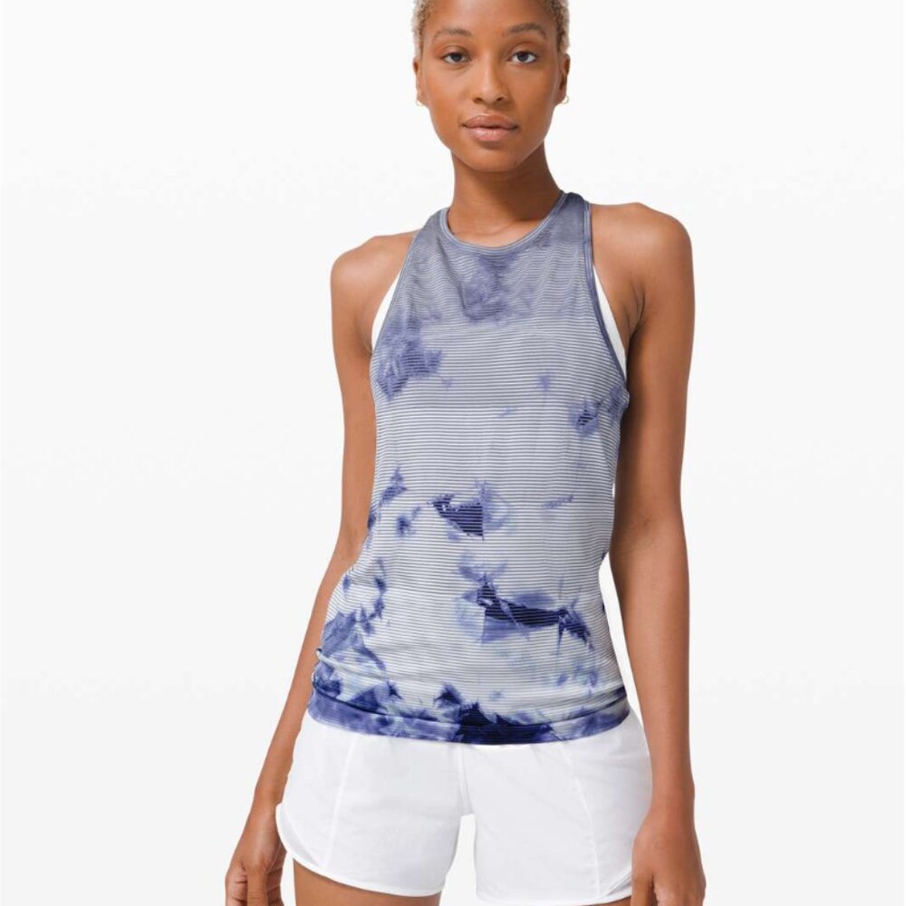 Lululemon Swiftly Tech Tank 2.0 *Wash Shibori Stripe Midnight Orchid